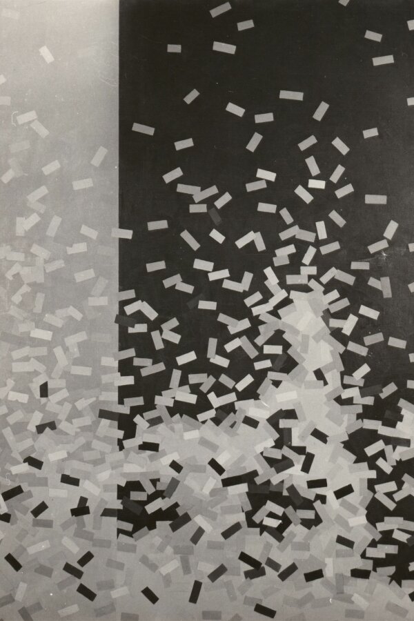 Václav Malina, Teplá chromatika, z cyklu Impresionismus, 1989, olej, plátno, 200 x 150 cm, foto: Vladislav Vítek